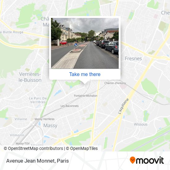 Mapa Avenue Jean Monnet