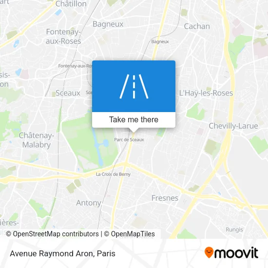 Avenue Raymond Aron map