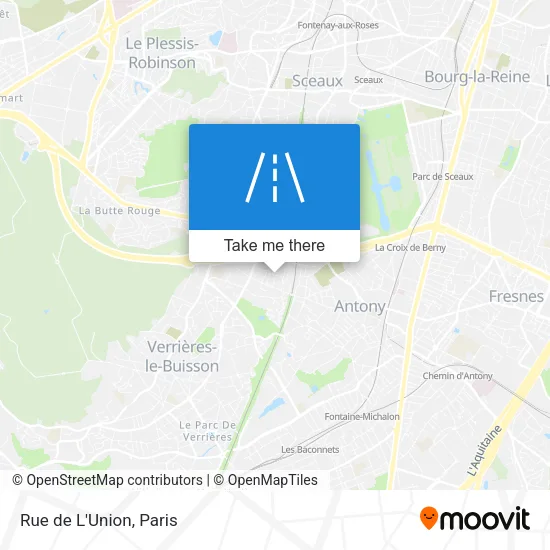 Rue de L'Union map