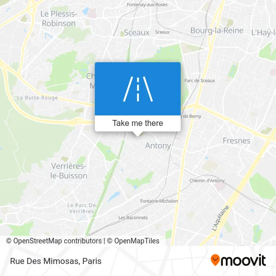Rue Des Mimosas map