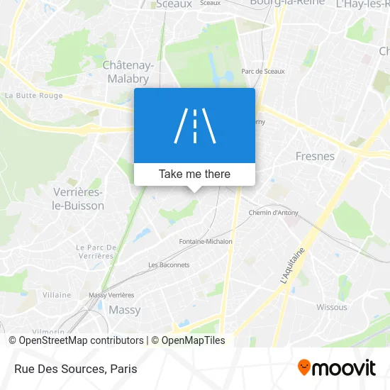 Mapa Rue Des Sources