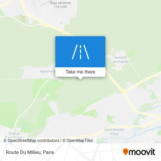 Route Du Milieu map