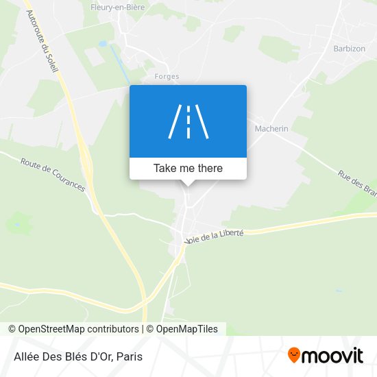 Allée Des Blés D'Or map