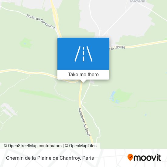 Chemin de la Plaine de Chanfroy map
