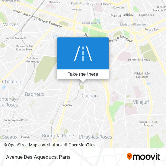 Avenue Des Aqueducs map