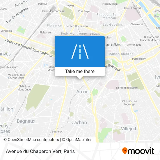 Avenue du Chaperon Vert map