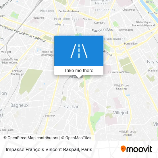 Impasse François Vincent Raspail map