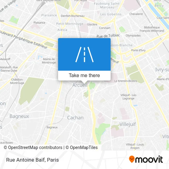 Rue Antoine Baïf map