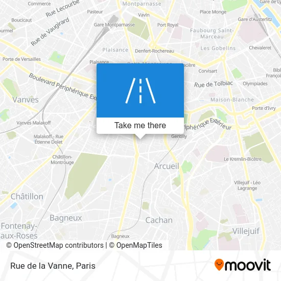 Rue de la Vanne map