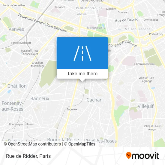 Rue de Ridder map