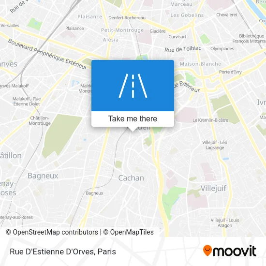 Rue D'Estienne D'Orves map