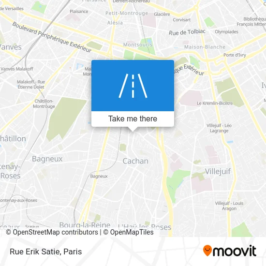 Rue Erik Satie map