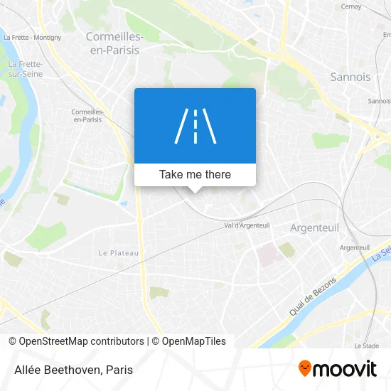 Mapa Allée Beethoven