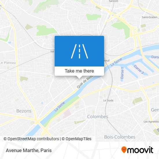 Avenue Marthe map