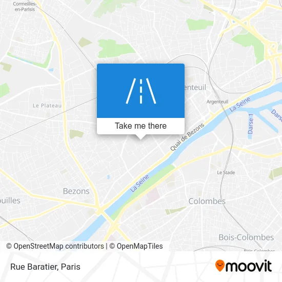 Rue Baratier map