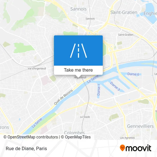 Rue de Diane map