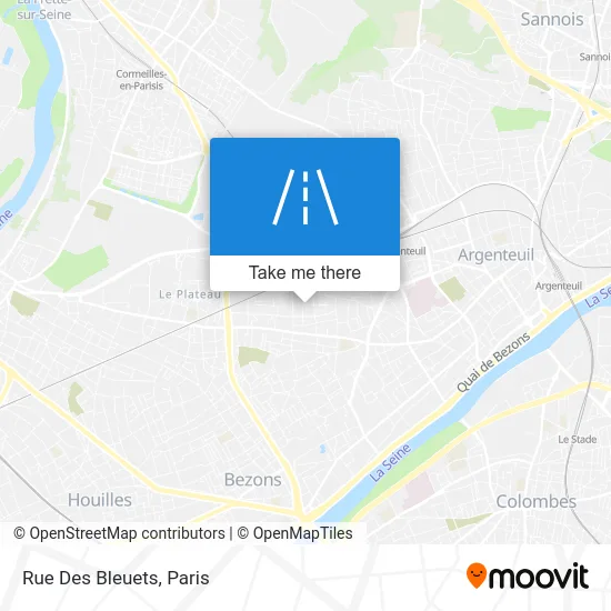 Rue Des Bleuets map
