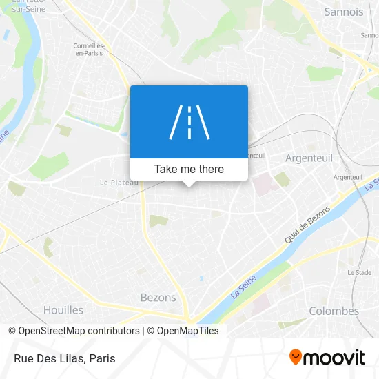 Rue Des Lilas map
