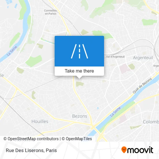 Rue Des Liserons map