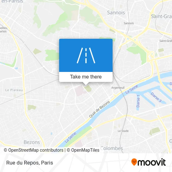 Rue du Repos map
