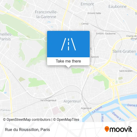 Rue du Roussillon map