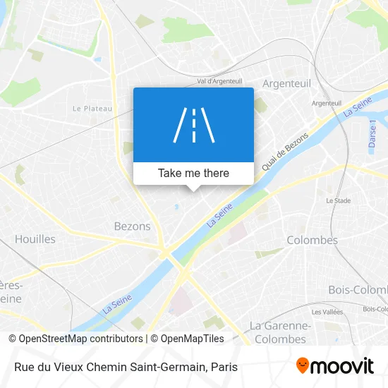 Rue du Vieux Chemin Saint-Germain map
