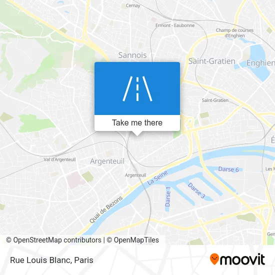 Rue Louis Blanc map