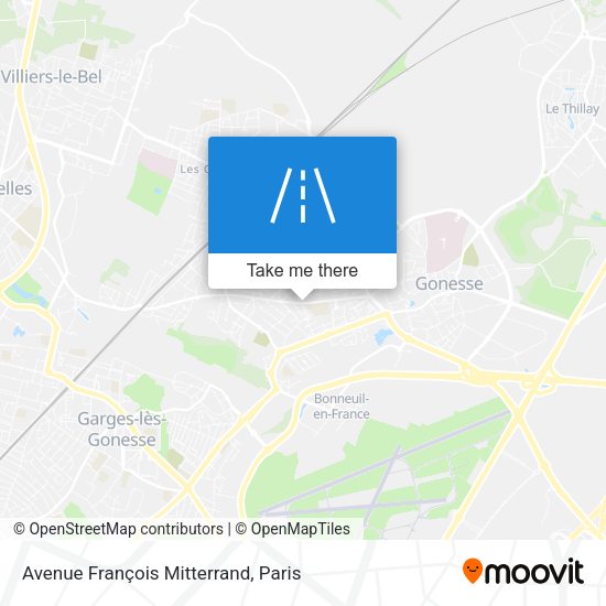 Avenue François Mitterrand map