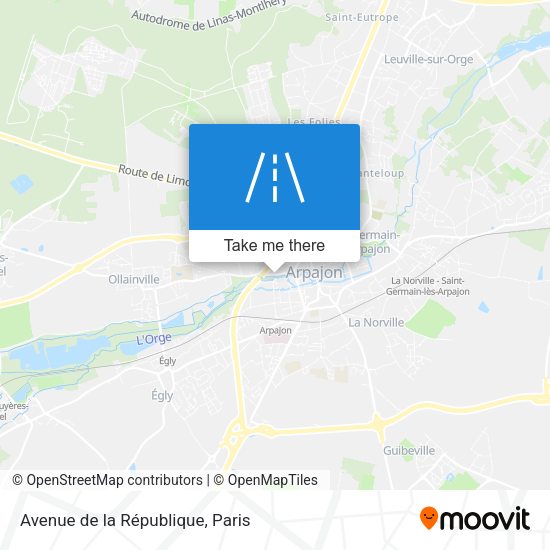 Avenue de la République map