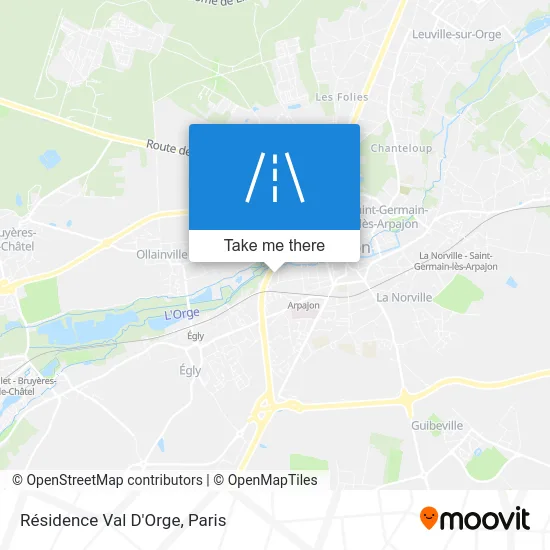 Résidence Val D'Orge map