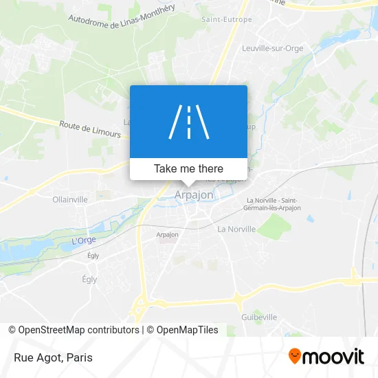 Rue Agot map