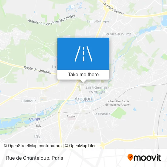 Rue de Chanteloup map