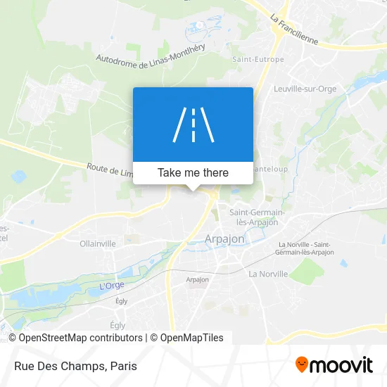 Mapa Rue Des Champs