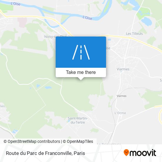 Route Du Parc De Franconville map
