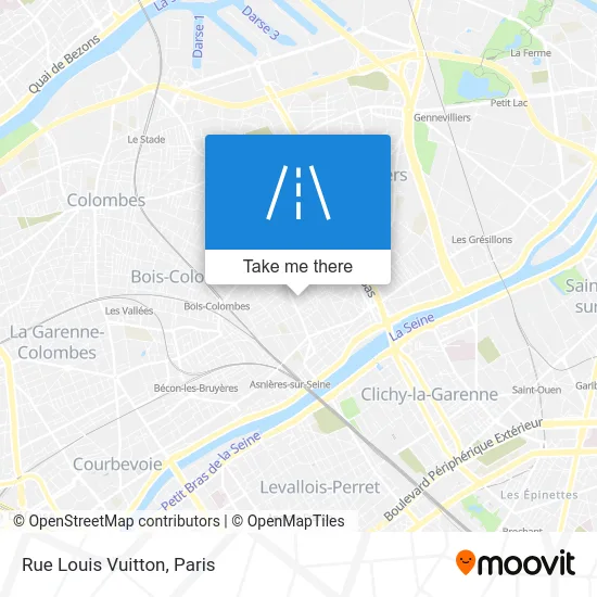 Rue Louis Vuitton map