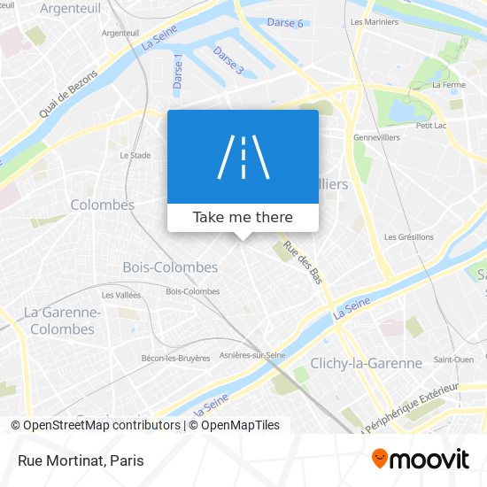 Mapa Rue Mortinat