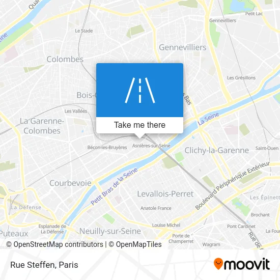 Rue Steffen map