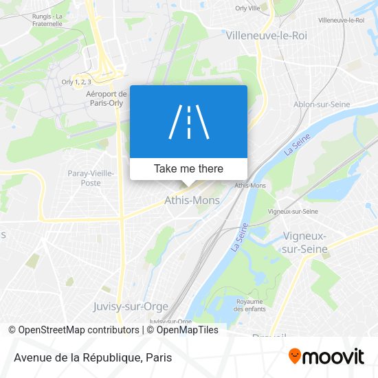 Avenue de la République map
