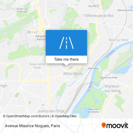 Mapa Avenue Maurice Nogues