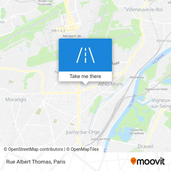 Rue Albert Thomas map