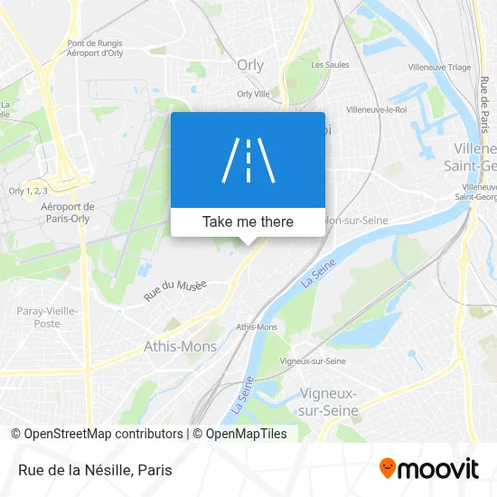 Rue de la Nésille map