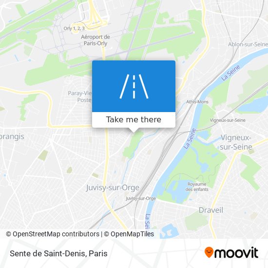 Sente de Saint-Denis map