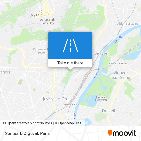 Sentier D'Orgeval map