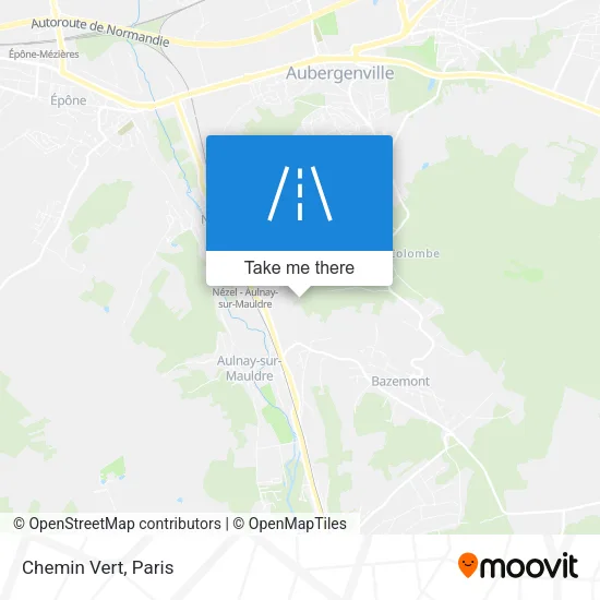 Chemin Vert map