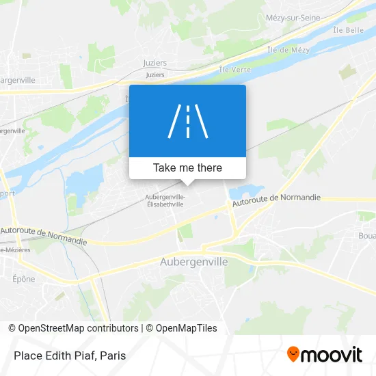 Place Edith Piaf map