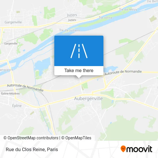 Rue du Clos Reine map