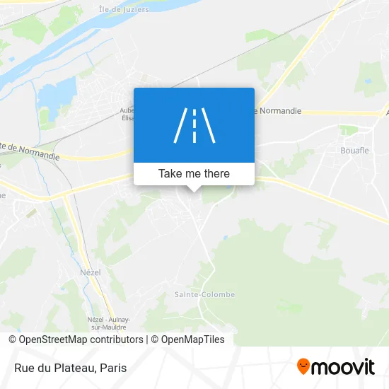 Rue du Plateau map