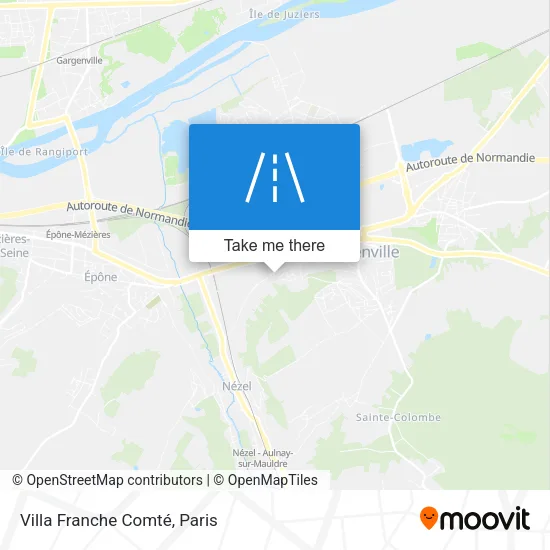 Villa Franche Comté map