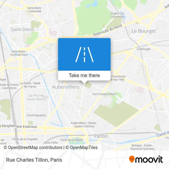Rue Charles Tillon map