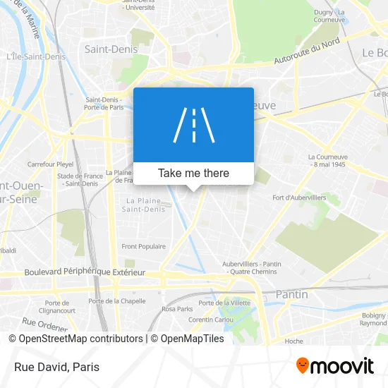 Rue David map